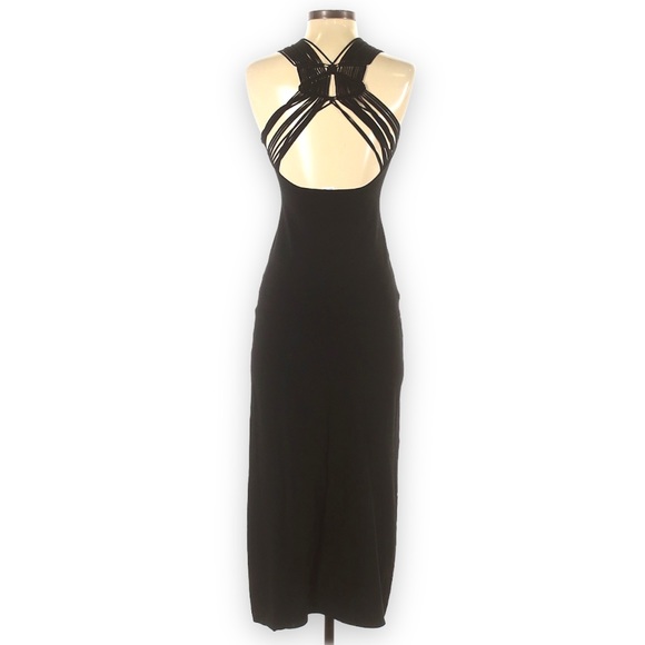 Club Monaco Black Midi Dress - Picture 2 of 3